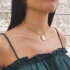 Sunburst Trio Choker Necklace