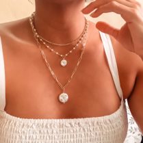 Bohemian Pearl Trio Necklace MUSE
