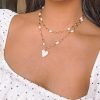 Duo Pearl Heart Necklace MUSE Jewelry