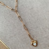Lariat Necklace Heart
