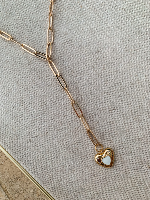 Lariat Necklace Heart
