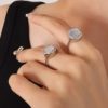 Silver Shell Ring (Size 6) - Image 2