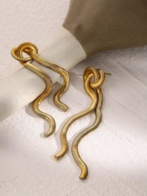 Snake Drop Earrings