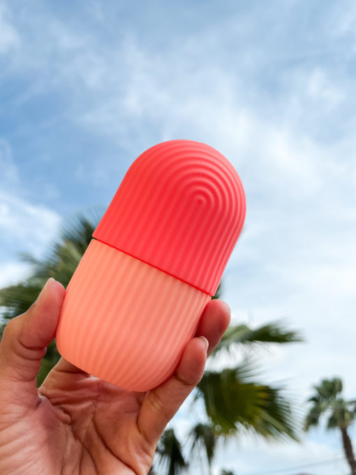 Face Cube Ice Roller (Peach)