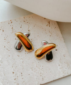 X Duo Tone Studs