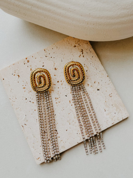 Glam Statement Earrings - Image 2
