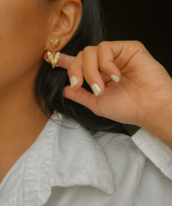 Heart Pearl Earring