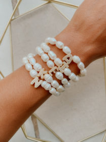 Initial Pearl Bracelet {handmade}