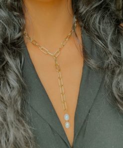 Pearl Lariat Necklace