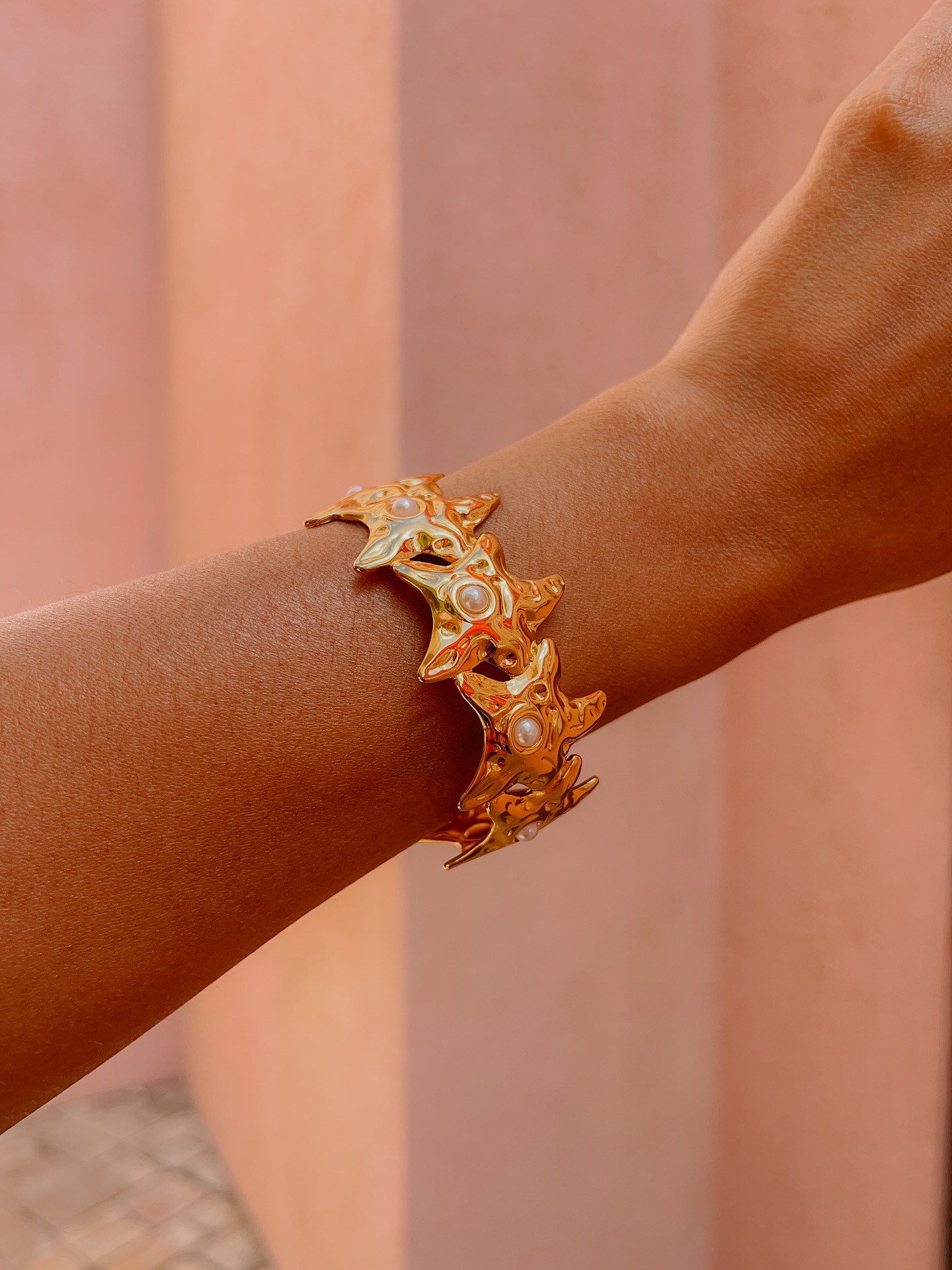 Pearly Sea Star Bracelet