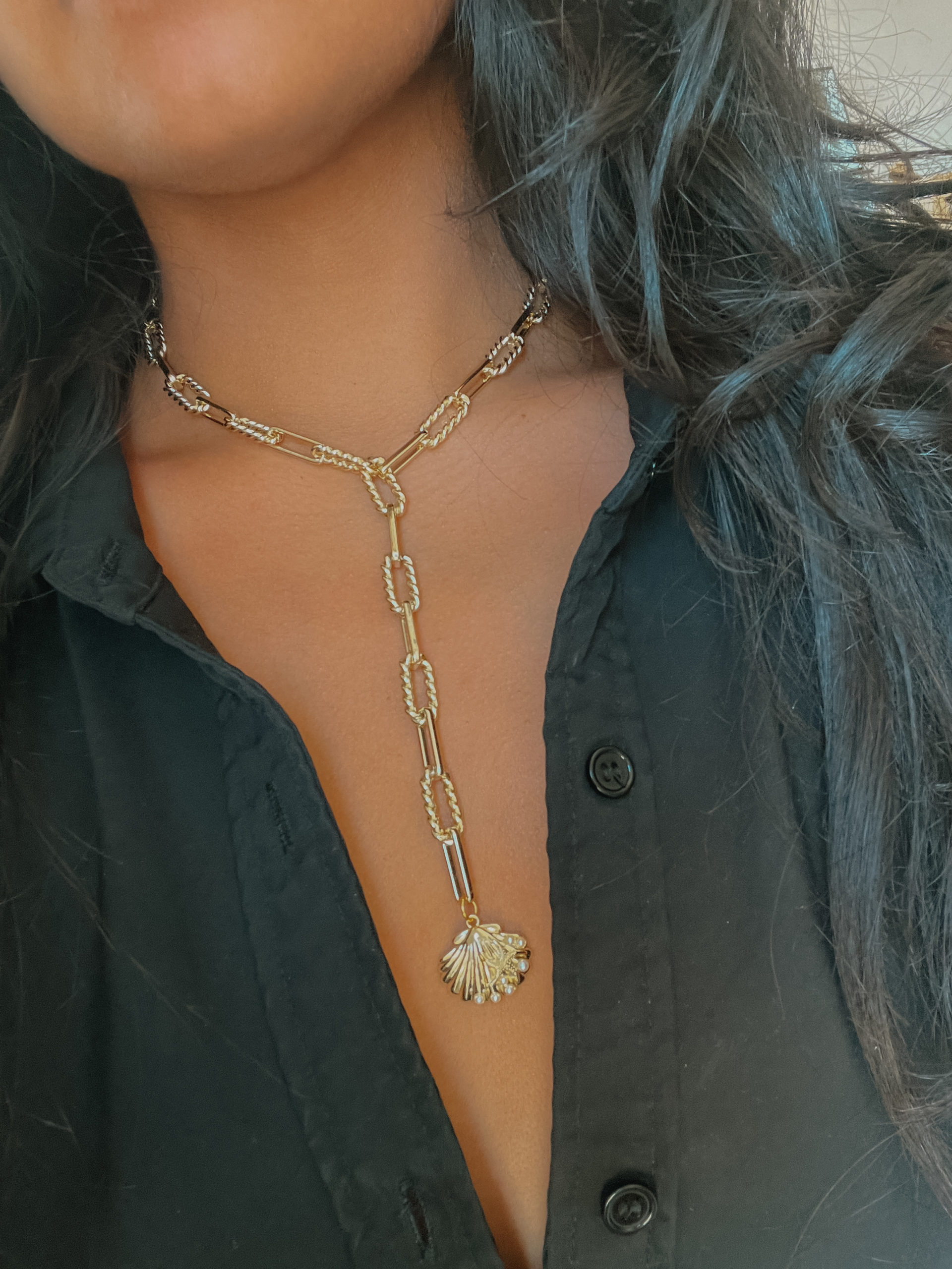 Lariat Shell Pendant