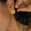 Swirly Round Stud