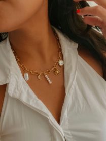 Pearly Charm Necklace