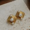 Jane Pearl Square Stud