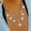 Perles et Coquillage Charm Necklace (Handmade)