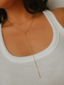 Minimalist Lariat Necklace