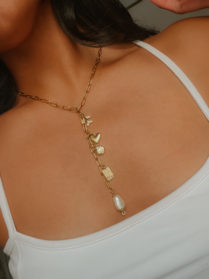 Globe Trotter Lariat Necklace