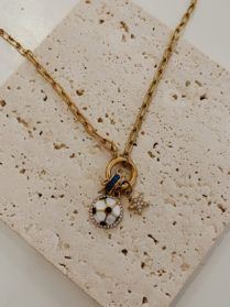 Sporty Football Charm Necklace