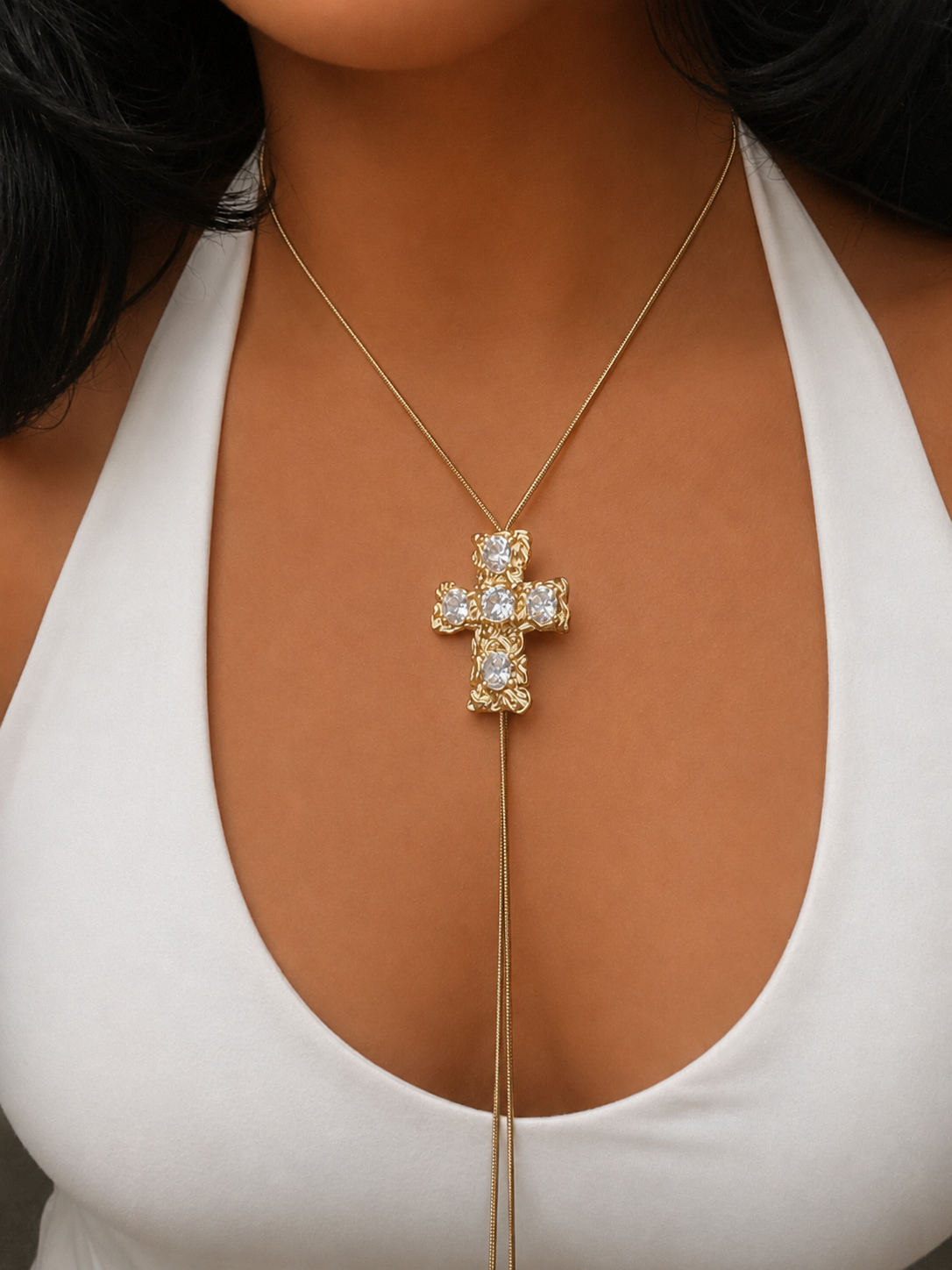 Lariat Cross Pendant