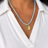 Misty Blue Pearl Necklace {Handmade}