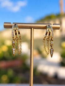 Trio Huggie Earrings